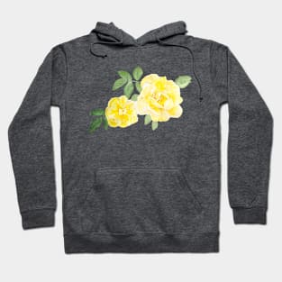 2 yellow roses watercolor Hoodie